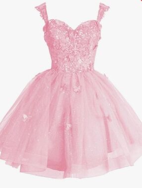 Pink Sz 6 Formal Quinceanera Dress